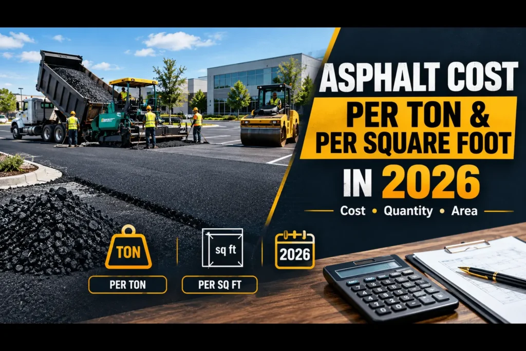 2026 Asphalt Cost Per Ton, Sq Ft & Calculator | CalcPave