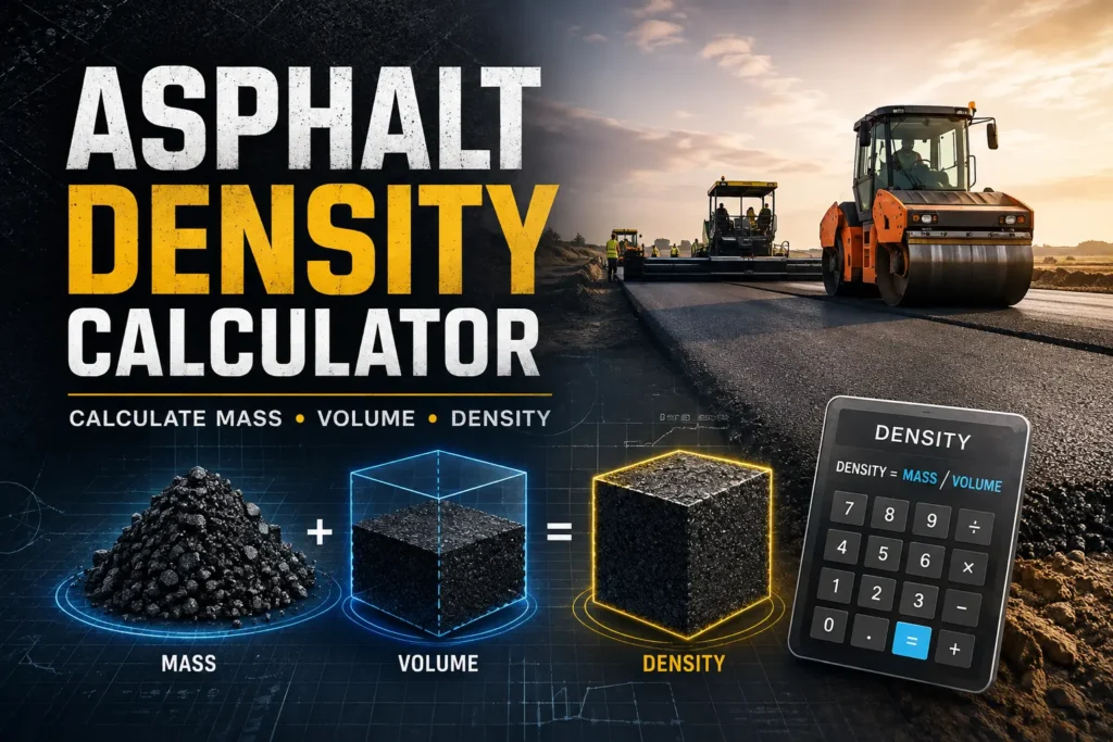 Asphalt Density Calculator: Formula, Chart & How to Use It
