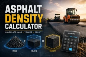 Asphalt Density Calculator: Formula, Chart & How to Use It