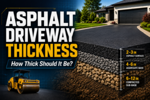 Asphalt Driveway Thickness Guide (2026): How Thick Should It Be?
