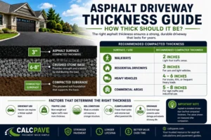 Asphalt Driveway Thickness Guide (2026): How Thick Should It Be?