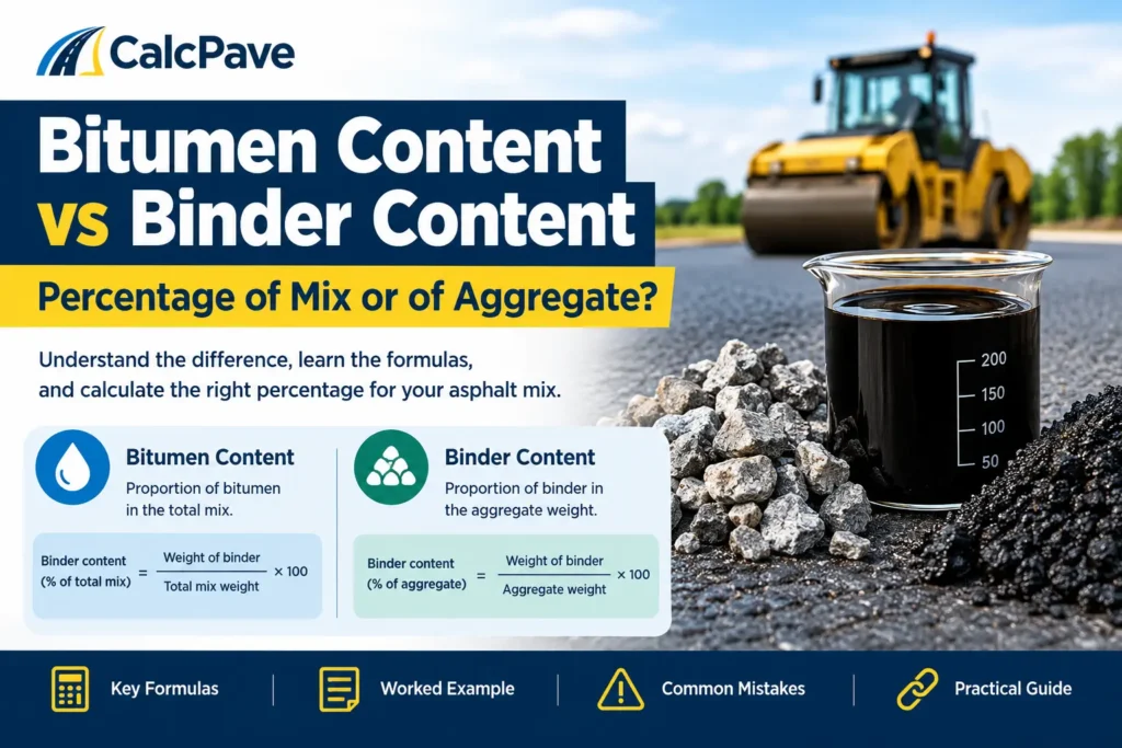 Bitumen Content vs Binder Content: Key Differences