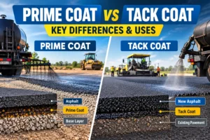 Prime Coat vs Tack Coat: Key Differences and Uses